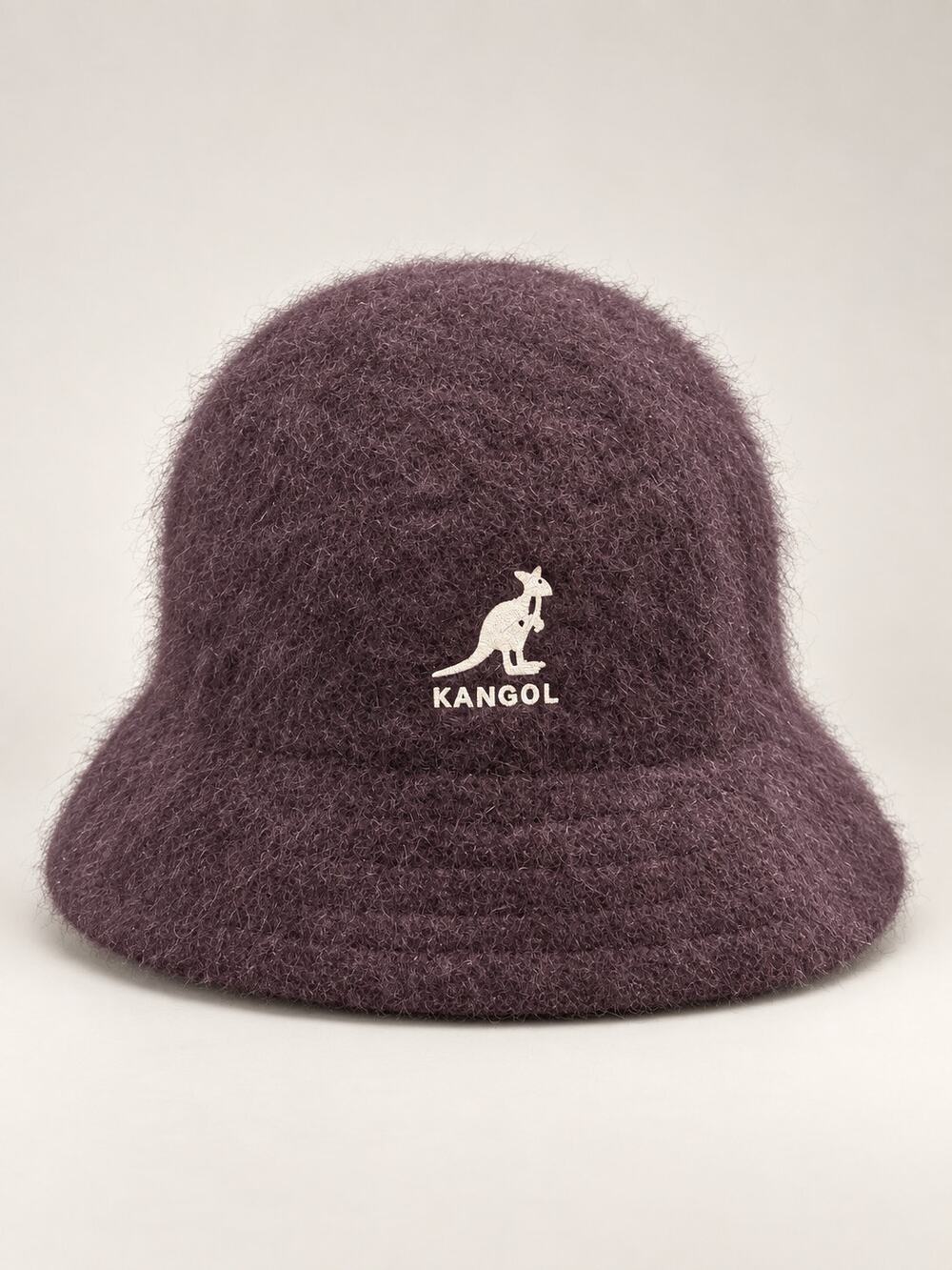 Kangol Furgora Casual Bucket Hat Brown Purple Brushed Wool Blend One Size